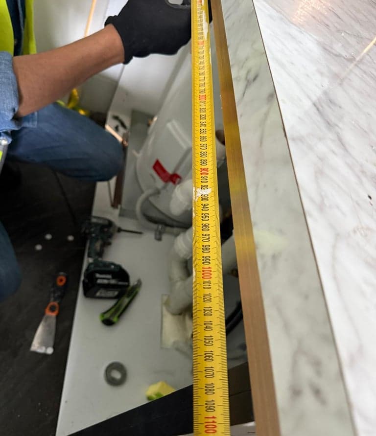 Measuring and preparing surfaces for installation